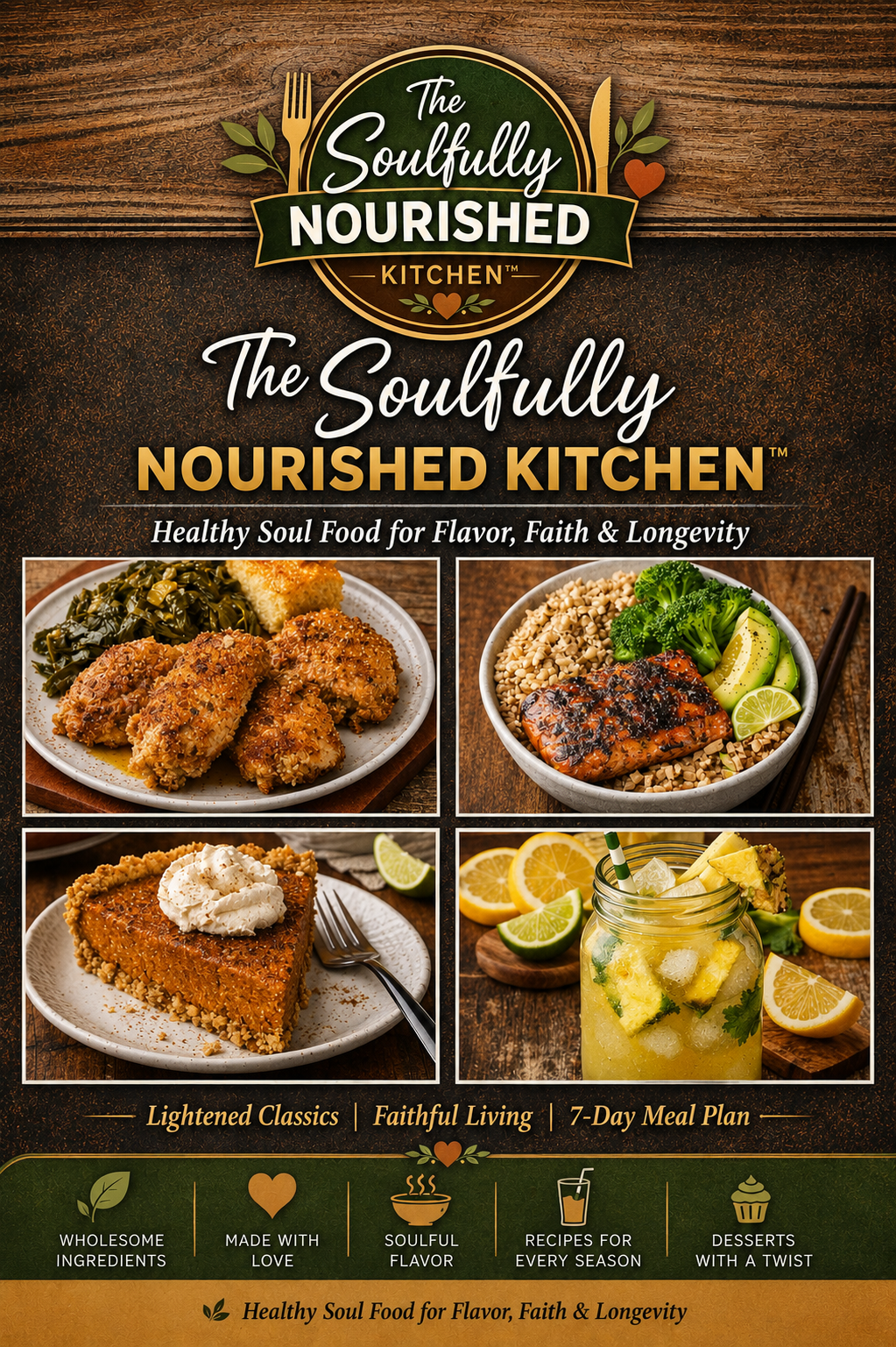 Soulfully Nourished: 39 Recipes for Soul Food, Desserts & Drinks